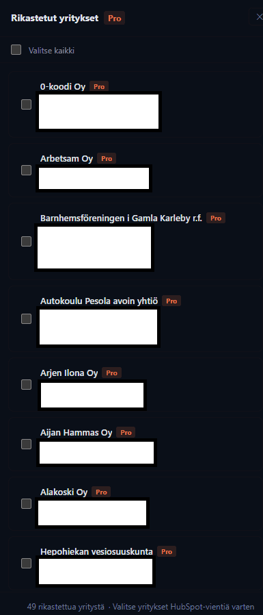 Palaa aikaisempiin hakuihin yhdellä klikillä